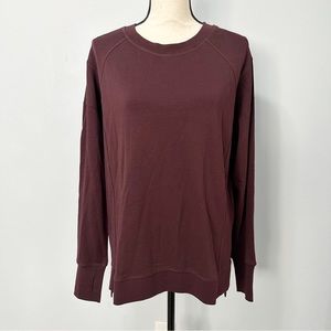 Sweaty Betty After Class Sweatshirt Black Cherry Purple medium